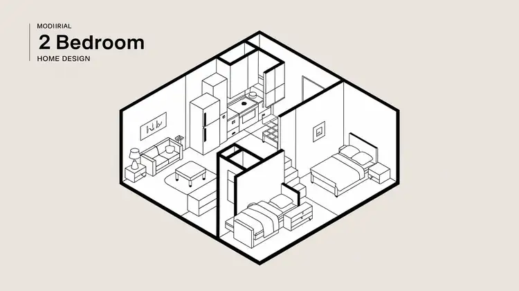 2 Bedroom Home Design