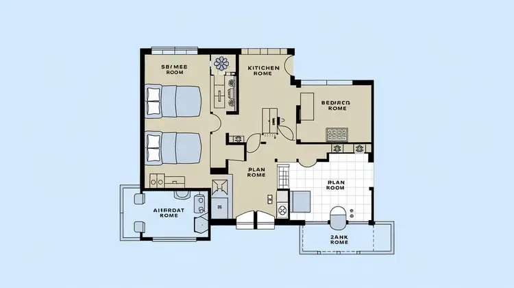 2 Bedroom Home Design